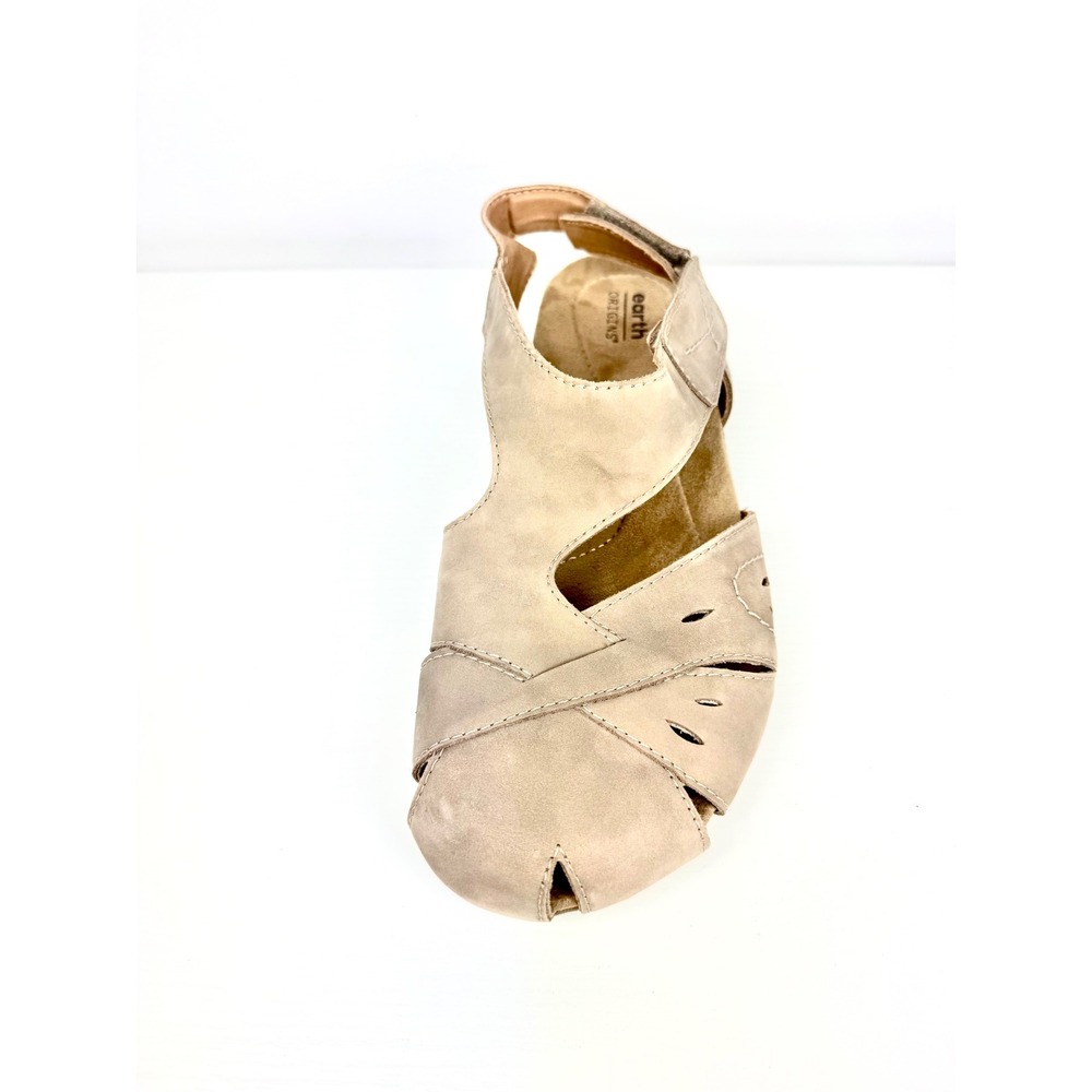 Earth Origins Etbirdine Womens 11M Beige Leather Comfort Sandals Fishermen Shoes - Picture 2 of 8